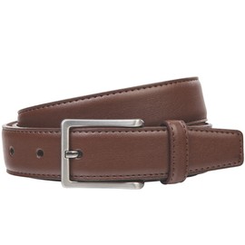 Linden Leather Belt Mens Belt Men Genuine Cow Leather Extra Large, Available in 3 Colours, Medium, Navy/Grey, Größe/Size: 100; Farbe/Color: braun