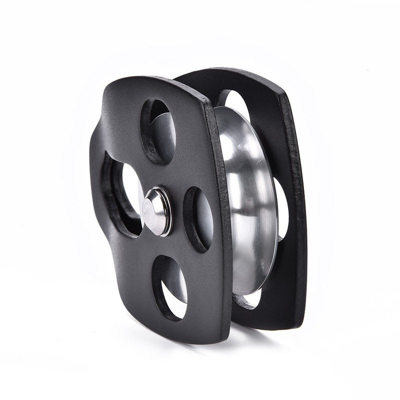 Outdoors Climbing 32KN Rescue Pulley Single Sheave with Swing Plate
