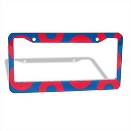 WHXSSJ Phish Circles Aluminum Universal License Plate Frames