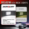 6 Pods Alloy RGBW Rock Lights，LED Pure White Underglow Lights