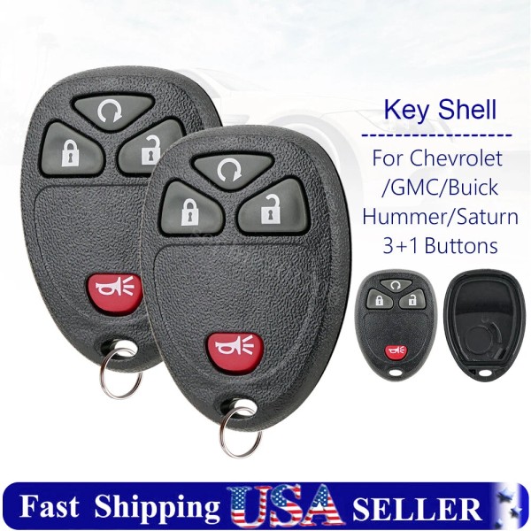 Unbranded 2 Replacement for Chevy Silverado Suburban 1500 Remote Key