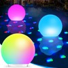 Floating Pool Lights, 6 Inch Light Up Pool Balls with