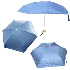 Fayemint Mini Pocket Umbrella, Ultra Light Mini Pocket Umbrella, Travel Pocket Umbrella, Portable Foldable Umbrella, for Sunny and Rainy Days, Suitable for Men and Women (Blue), blue