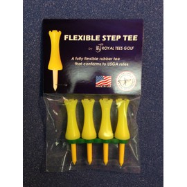 Royal Tees R4 1-1/2 Pack, Flexible Golf Tees (Yellow)