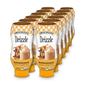 Smucker’s Drizzle Butterscotch Artificially Flavored Syrup, 20 Oz. Squeeze Bottles (Pack of 12)