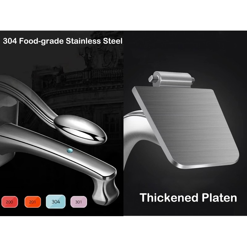 Real Stainless Steel Lemon Squeezer Citrus Juicer Hand Press Heavy