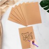 Ruayia Kraftpapier leeres Notizbuch, (Set, 10 Stück) Braunes Kraftpapier Notizheft,