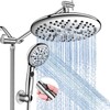 FEELSO 10" High Pressure Shower Head Combo with Handheld Spray,