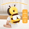 Grnstf Baby Toddler Head Protector, Baby Head Protection Backpack, Adjustable（Bee）