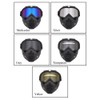 Modular Mask Detachable Goggles Motorcycle Racing Helmet Protective Face Mask