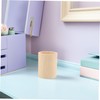 DOITOOL 4pcs Wooden Pen Cups for Desk Unpainted Pine Pencil