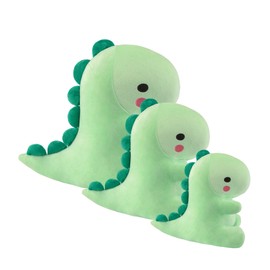 Alwoligag Plush Dinosaur Stuffed Animal, Cute Toys Anime Dinosaur Soft Throw Pillow Gift for Children Boys Girls Green 14 inch
