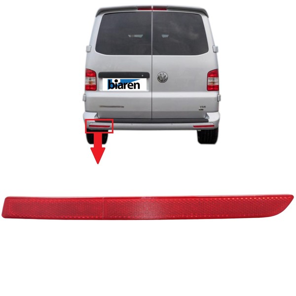 BIAREN Rear Bumper Reflector Light Lamp Lens Marker Left Side
