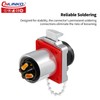 CNLINKO BD-24 3-Pin Industrial Waterproof Plug, IP68 Bullet Plug, Carbide