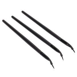 Bent Eyeliner Brush, 3pcs Pro Makeup Ultra Fine Angled Gel Eyeliner Brushes Makeup Ultra Fine Brushes Herramienta Cosmética, y Amigable con la Piel
