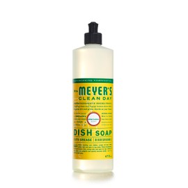 Mrs. Meyer's Clean Day Dish Soap, Cruelty Free and Biodegradable Dishwashing Liquid, Honeysuckle Scent, 474 ml Bottle