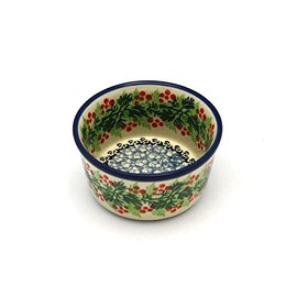 Polish Pottery Ramekin - Holly Berry