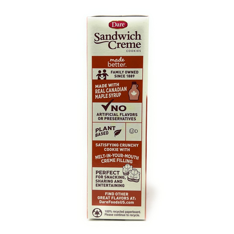 Dare Cookies, Maple Leaf Creme, 10.6 Oz