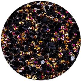 3000 Pieces SS6 2mm Flatback Rhinestones Clear Glasses Round Gems AB Crystals for Nail Art DIY Crafts Clothes Glitter Stones （Rose Red）