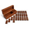 TOSQP27 Gift Domino Set Family Board Game 28 Piece Dominoes