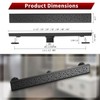 Sharp-tec Shower Drain, 32 inch Linear Shower Drain, Matte Black