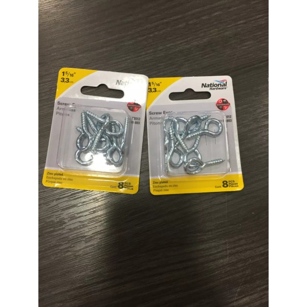 National Hardware 0.14" Dia. x 1-5/16" L Zinc-Plated Screw Eye