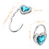 sourcing map Foldable Purse Hook, 2.76"x1.77"(LxW) Metal Portable Handbag Hanger