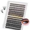 B & Q Cluster Lashes Individual 40D-D-Mix 10-18 Natural Clusters