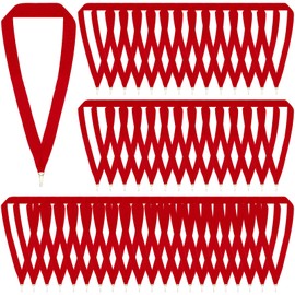 SUBANG 50 Pieces Medal Ribbons Award Neck Ribbons Medal Lanyards with Snap Clips for Competitions Sports Meeting Party Student Awards, Black