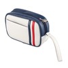 PU Leather Golf Ball Pouch Bag Tee Holder Handbag Storage