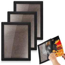 LOYIM 3 Pcs Retail Advertisement Counter Mat 8.5 x 11 Inch with Rubber Non Skid Bottom and Clear Lens Countertop PVC Mat Retail Counter Retail Signature Mat for Bank Writing