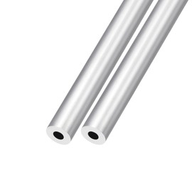 METALLIXITY 6063 Aluminum Tube 12mm OD x 5mm Inner Diameter x 250mm Length 2pcs Aluminum Round Tube for Home Furnishing Machinery DIY Handicrafts