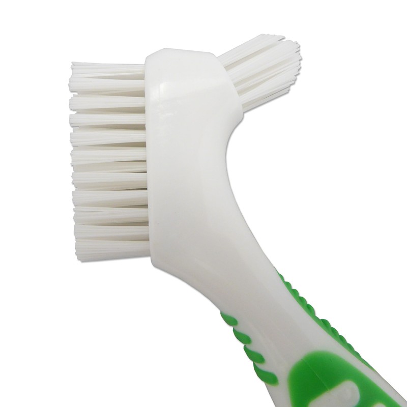 4 x Denture Brushes ~ Rubber Grips, Easy Hold Handle,