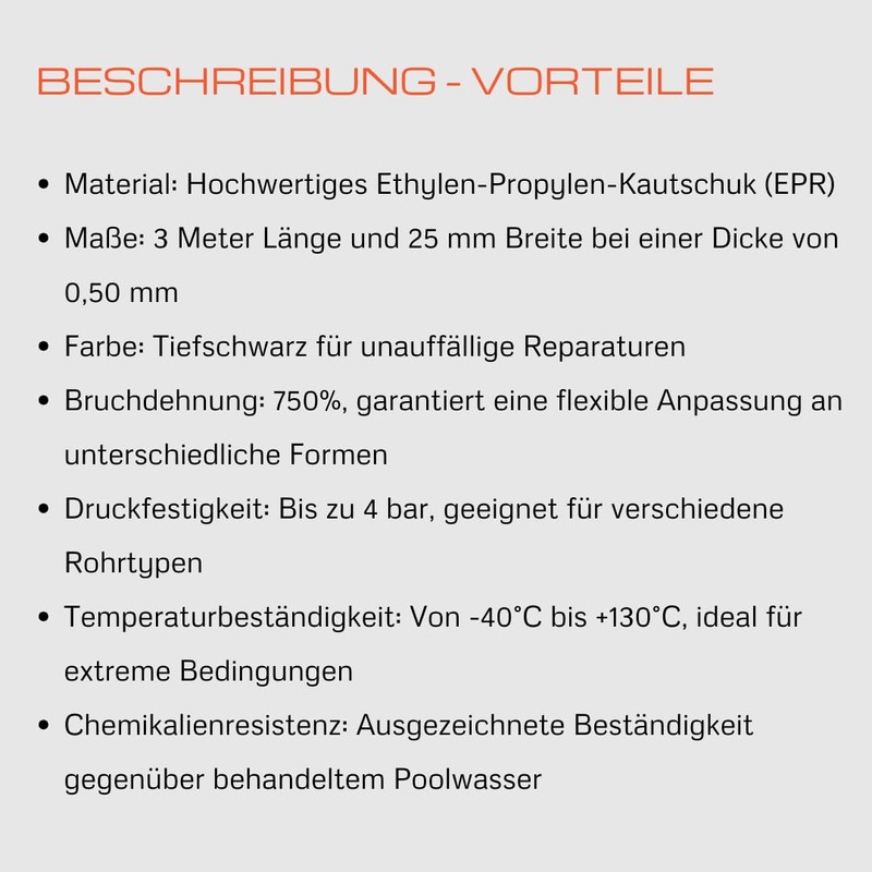 Sealing Tape for Quick Repairs - Pool Repair - 25