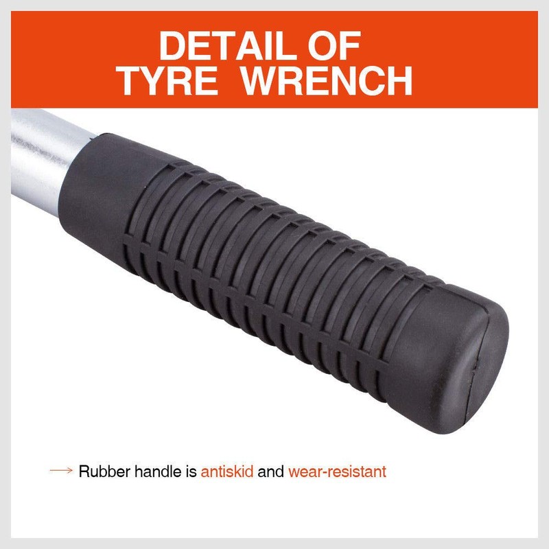 3Pc Wheel Wrench Set Extendable Socket Car Nut Bolt Replace