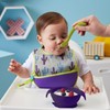 b.box Bowl and Spoon Feeding Set with Easy Grip Handles,