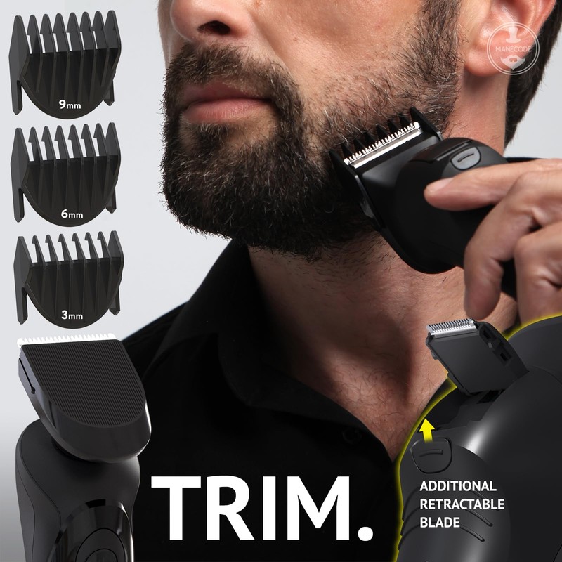 7-in-1 Electric Razor for Men with USB Charging Station -