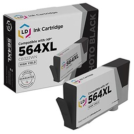 LD Compatible Ink Cartridge Replacement for HP 564XL CB322WN High Yield (Photo Black)
