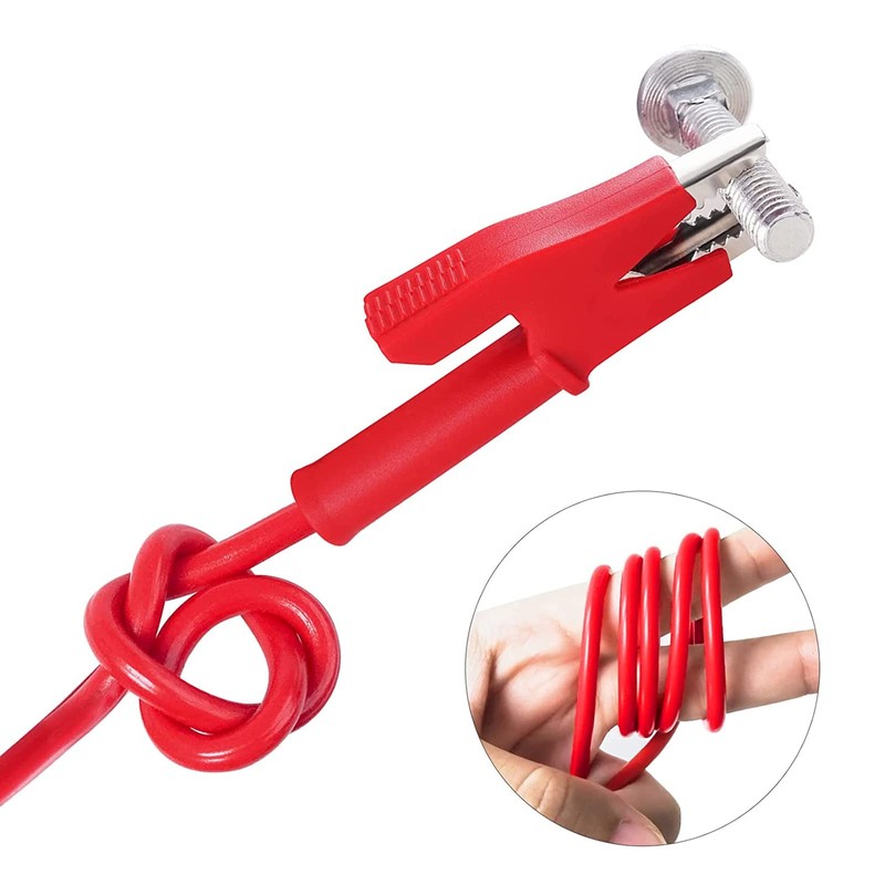 Cleqee Dual End Alligator Clip Cord Set 1000V 15A Alligator