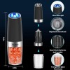 FaCreate Gravity Electric Salt and Pepper Grinder Set,Automatic Operation