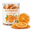 SHEEP&SHEEP Dehydrated Orange Slices, 4 oz (114g), All Natural Dried