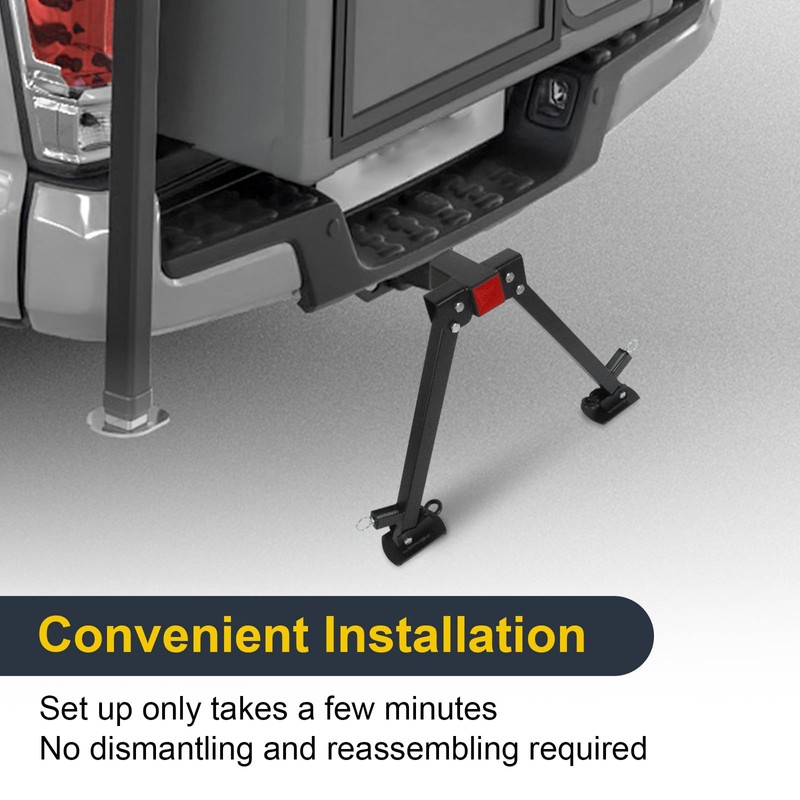 RV Hitch Mount Stabilizer, Adjustable Camper Rear Bumper Stabilizer Fit