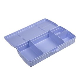 Tupperware Breakfast Buffet Lunch Box with Divisions and Ketchuplöffel Strawberry