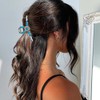 2 PACK Extra Turquoise Blue Stone Sun Hair Claw Clip,