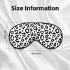 Sleep Eye Mask Black and White Leopard Sleep Mask for