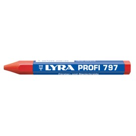 Lyra 4870017 Forest chalk, signing chalk for wooden surfaces, wet and dry, chalk stabilizer on oil base, 1 pack, red