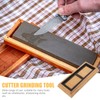 Whetstone Sharpening Stone Storage Holder bamboo whetstone rubber 1 Set