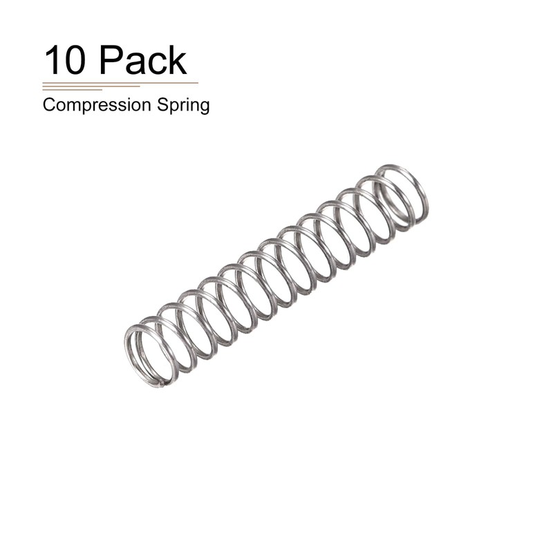 DTGN 0.4x4x20mm(DxODxL) Compression Spring - 10Pack - Good for Machinery