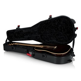 Gator Cases Molded Flight Case For Acoustic Dreadnought Guitars With TSA Approved Locking Latch (GTSA-GTRDREAD)