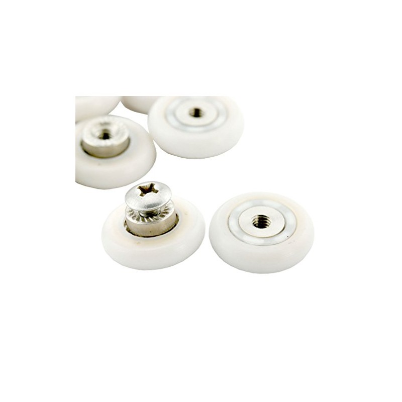 AKORD 8 Sets 19mm Stainless Steel Shower Door Wheels Rollers